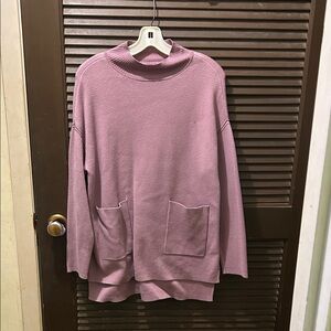 Cozy Mauve Sweater with Pockets